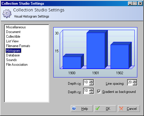 Settings: Histogram Settings Settings: Histogram Settings