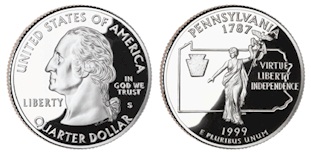 Pennsylvania Quarters, 1999
